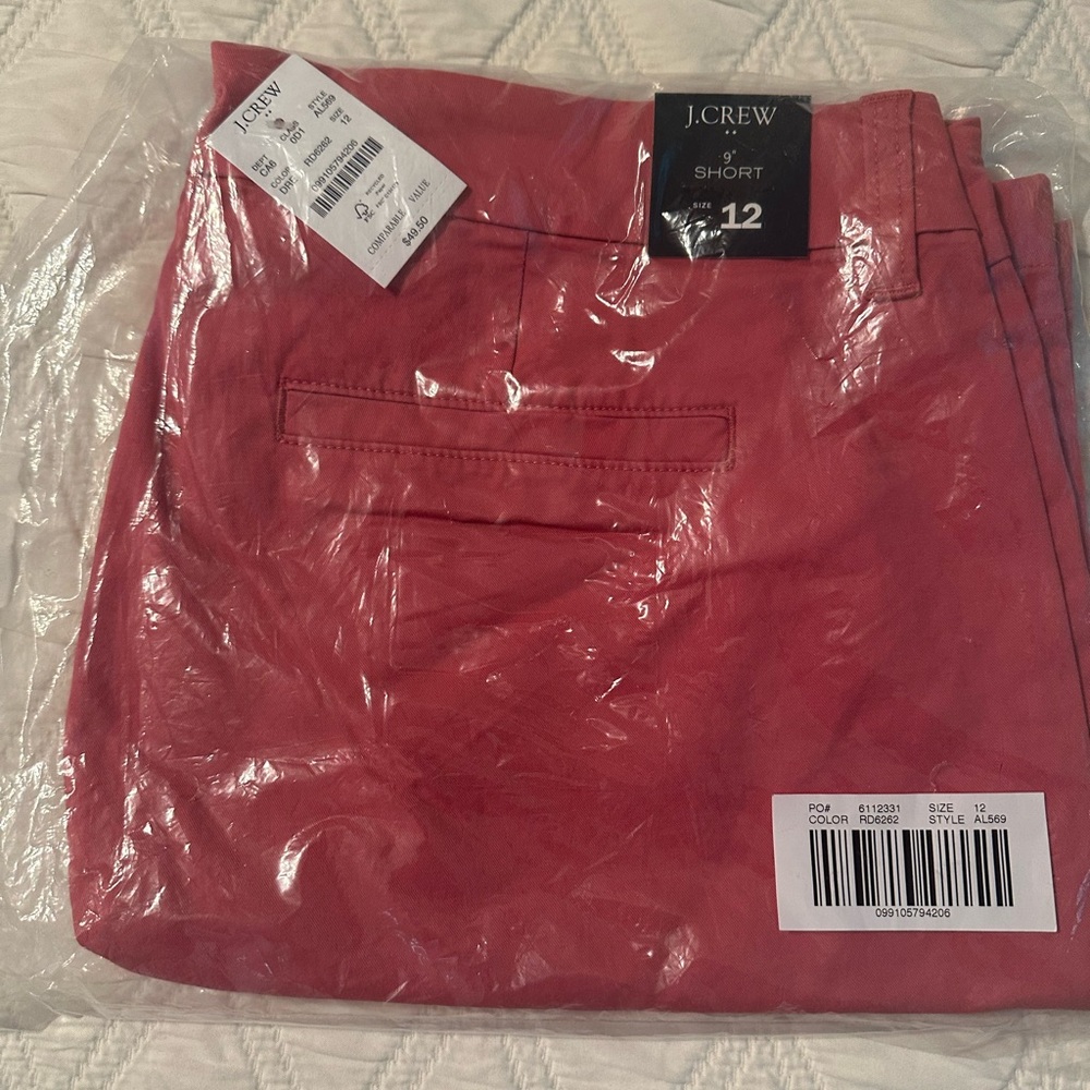 J. Crew Deep Red Casual Shorts